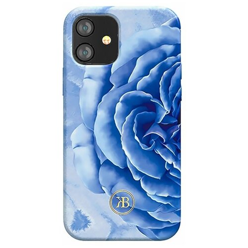 Чехол PQY Peony для iPhone 12 Mini Синий