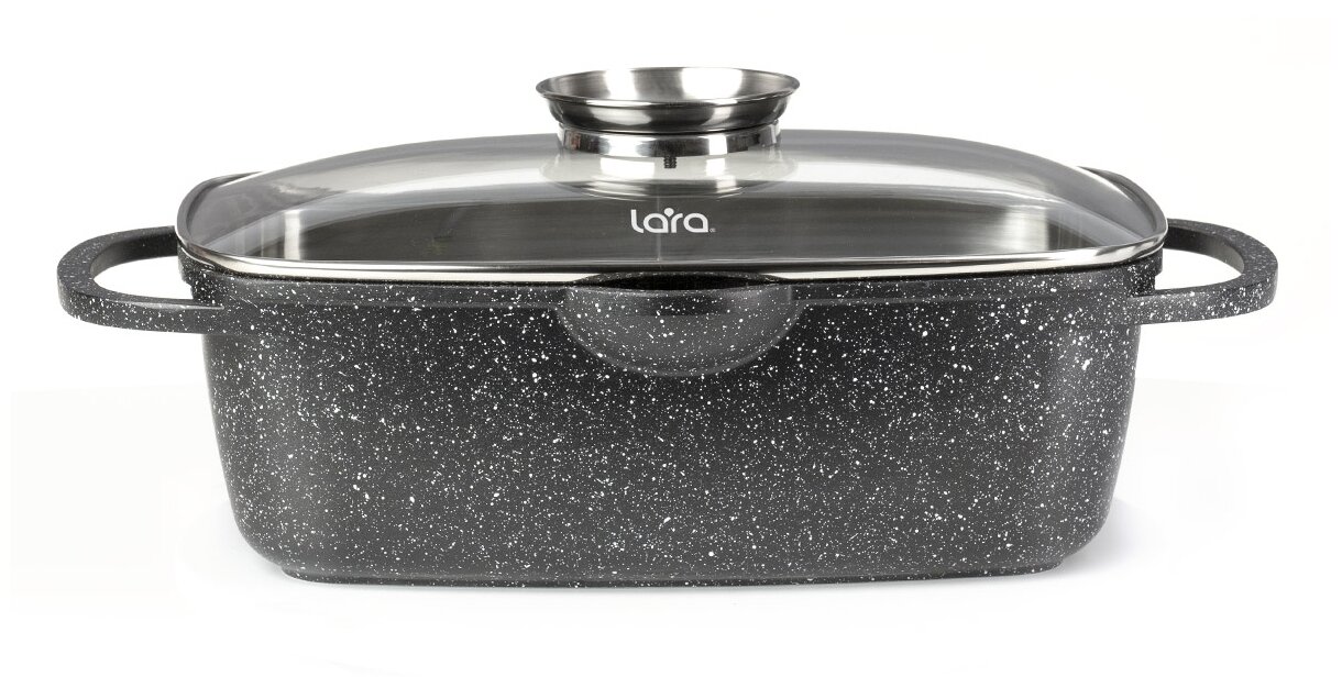Кастрюля-жаровня LARA Rio LR02-224, 5.7 л, диаметр 32 см - фотография № 1
