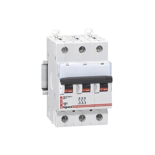 Модульный автоматический выключатель DX3-E 3 полюса, 25А, х-ка C | код. 407293 | Legrand (3шт. в упак.)