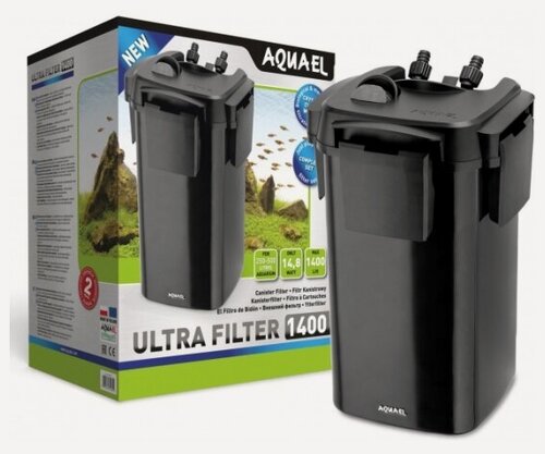 Изображение товара Внешний фильтр для аквариума 250 - 500 л Aquael ULTRA FILTER 1400 (1400 л/ч, 14.8 Вт, h = 170 см)