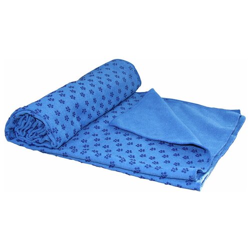 фото Полотенце для йоги 180-63 см tunturi yoga towel с мешком для переноски, синее