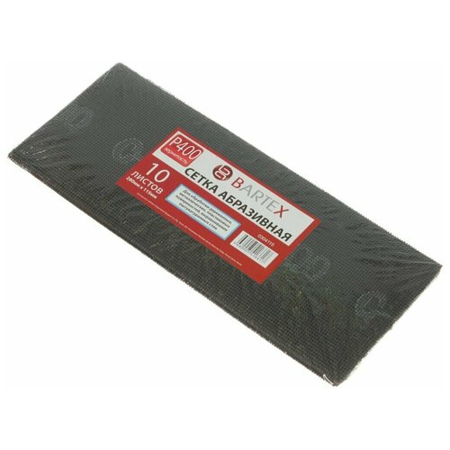Абразивная сетка Bartex Р400 115х280 мм 10 шт 396₽