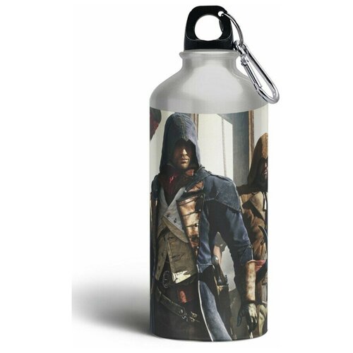 Бутылка фляга спортивная игры Assassins Creed Unity (ассасинс крид) - 6037 сумка для обуви coolpodarok ассасинс крид assassins creed на верблюде