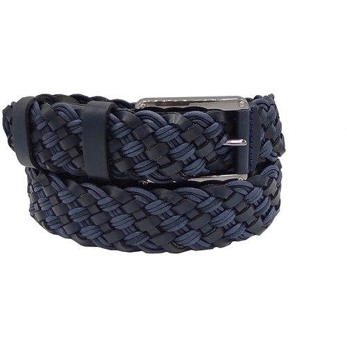 фото Бг / ремень плетеный с шнурком натуральная кожа черный (125) мужской женский унисекс bg