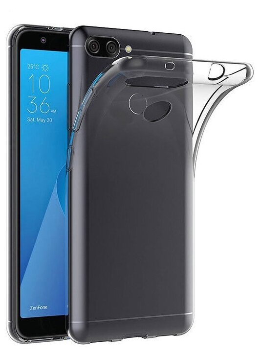 Чехол панель-накладка MyPads для ASUS Zenfone Max Plus (M1) X018DC/ ZB570TL 5.7 ультра-тонкая полимерная из мягкого качественного силикона прозра.