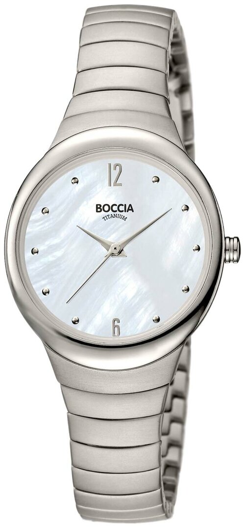 Наручные часы BOCCIA Немецкие наручные часы Boccia Titanium 3307-01, серебряный, белый