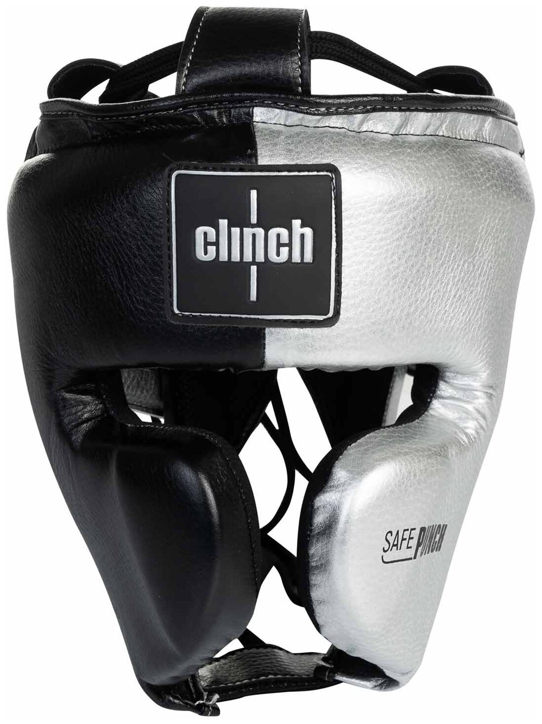 Шлем боксерский Clinch Punch 2.0 черно-серебристый (размер S)
