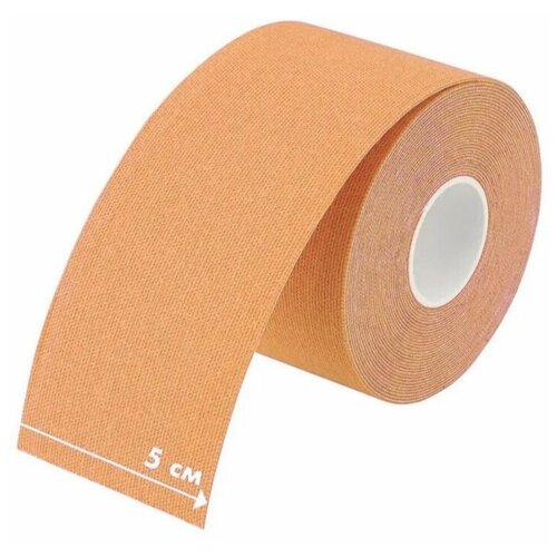 Кинезиотейп kinesiology tape in box 5см Х 5 м, черный 5см Х 5 м, бежевый