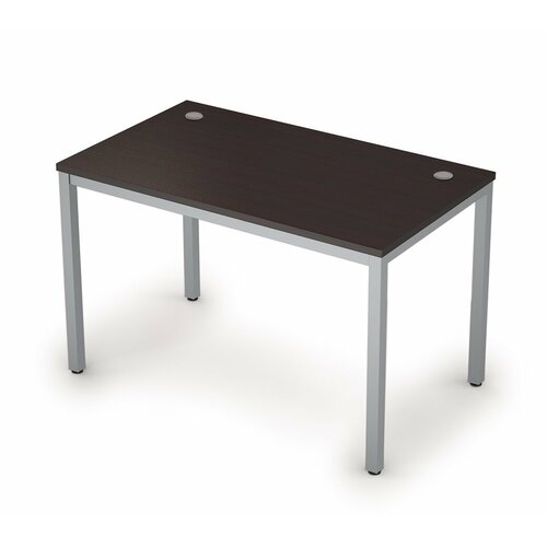 Стол прямой письменный на металлокаркасе (сечение опоры 40*40) AVANCE ALSAV 6М.067 Венге/алюминий 1000х600х750