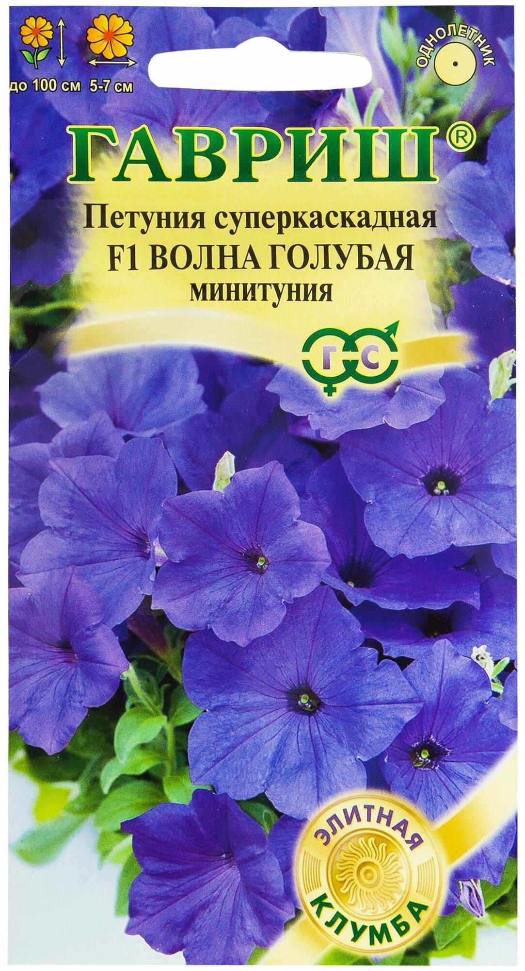 Петуния Волна голубая F1 (Минитуния)