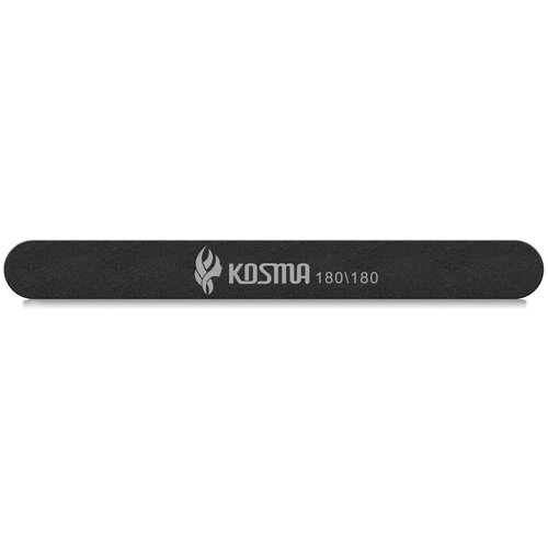 KOSMA Пилка прямая большая черная 180/180 пластиковая основа 1 шт. в упаковке