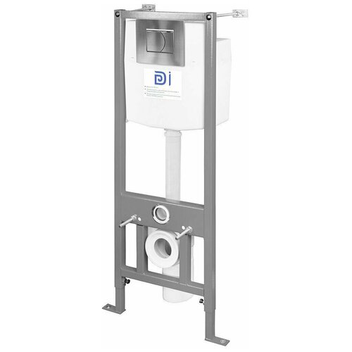 Инсталляция для подвесных унитазов, кнопка с гальваническим покрытием, И-Инсталляция-Тип2-Х-DI