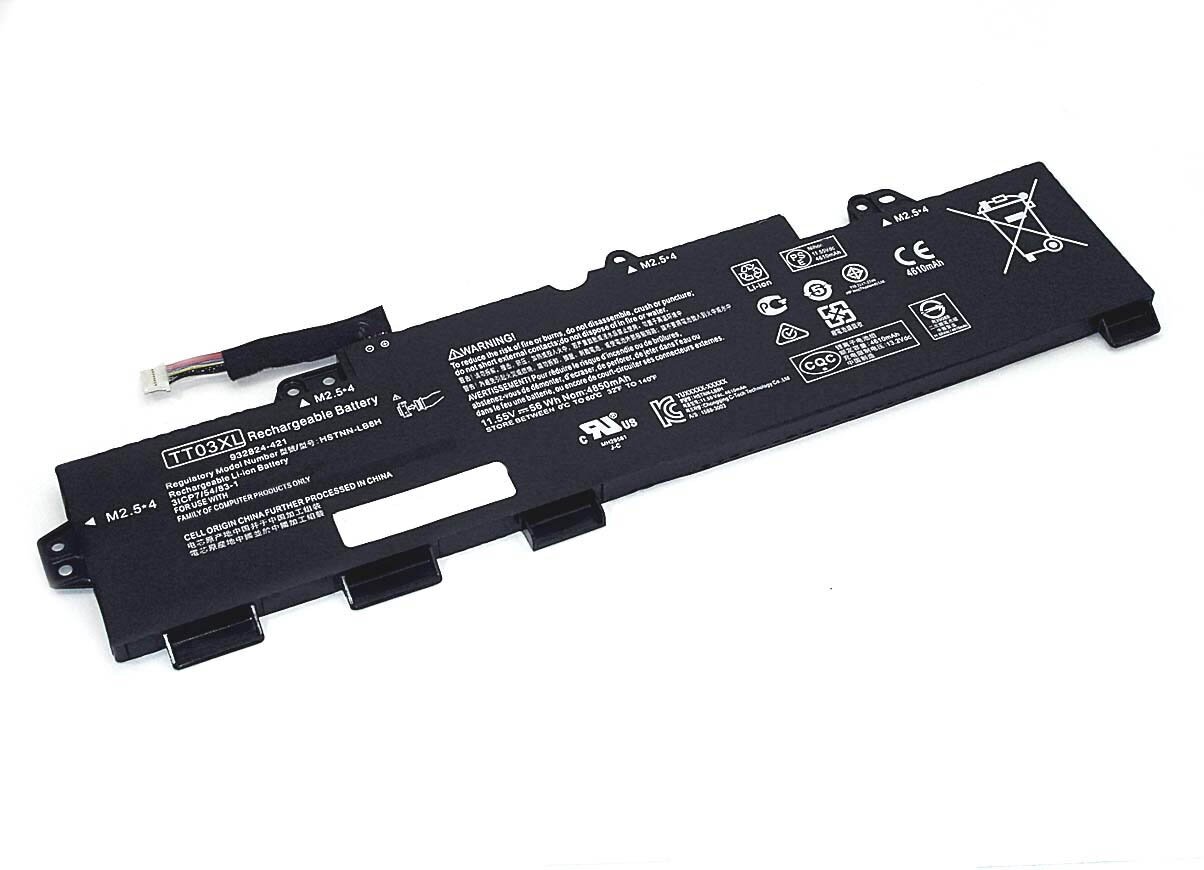 Аккумулятор TT03XL для ноутбука HP EliteBook 850 G5 11.55V 4850mAh черный