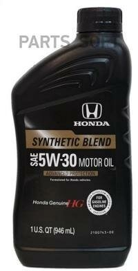 08798-9134_масло моторное! 5W30 (0.946L) US, Synthetic Blend\ API SN HONDA / арт. 087989134 - (1 шт)