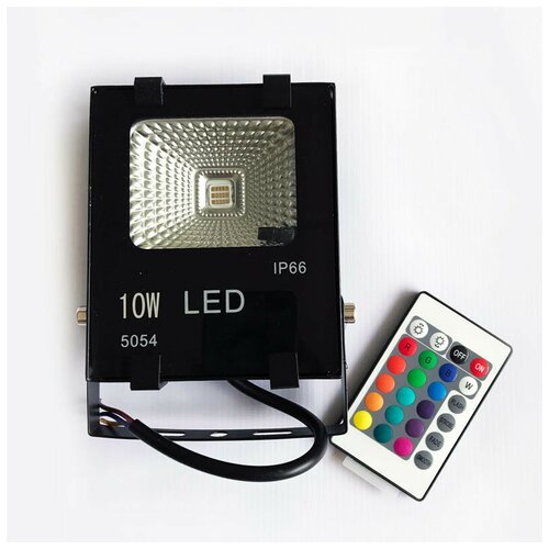 Светодиодный прожектор 220В 10 Ватт COB,PRO, цвет RGB, IP65 - Цвет свечения:RGB