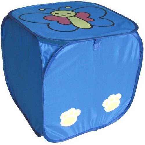 Сумка для игрушек КНР Бабочка, куб, 45х45 см, нейлон (R4020) сумка для игрушек квадрат r4020 бабочка 45х45 см