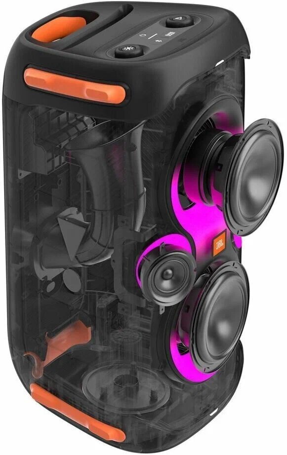 Портативная акустическая система с функцией Bluetooth и световыми эффектами JBL Party Box 110 черная (UK) — фото 18