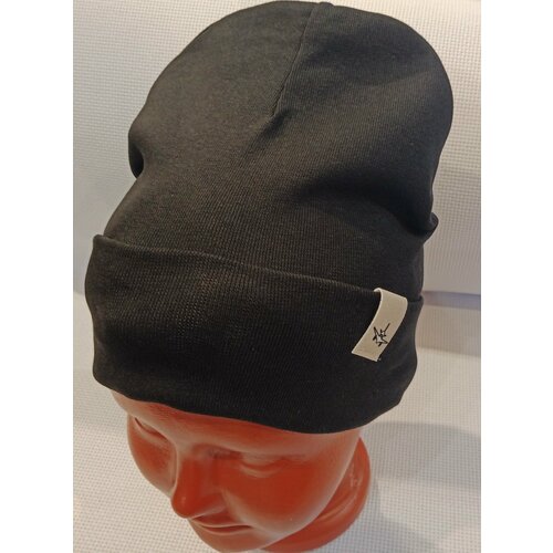 фото Шапка , размер 44/50, черный вашехобби