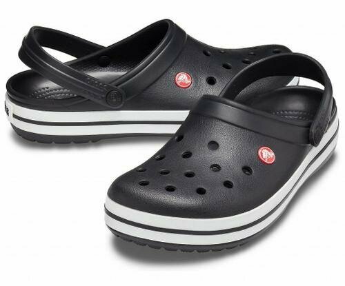 Шлепанцы Crocs, размер 43, черный