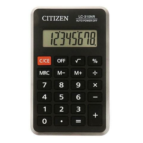 Калькулятор карманный CITIZEN LC310NR (114х69 мм) 8 разрядов питание от батарейки LC-310NR