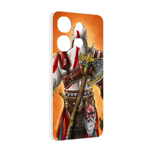 Чехол MyPads God of War для Tecno Spark Go 2023 (BF7) / Tecno Smart 7 задняя-панель-накладка-бампер чехол mypads god of war iii для tecno pova 4 задняя панель накладка бампер