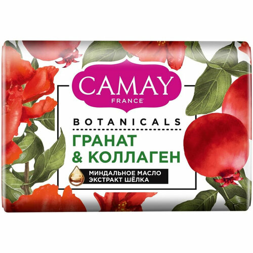 Мыло туалетное CAMAY BOTANICALS цветы граната, 85Г