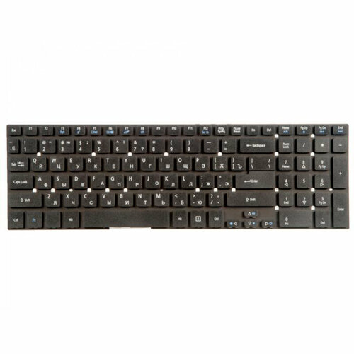 Клавиатура ZeepDeep для ноутбука Acer Aspire 5755, 5830TG, E1-510 черная без рамки, плоский Enter keyboard клавиатура для acer aspire 5755 5830tg e1 570g e1 572g e5 521 e5 531g v3 731g v3 771g v3 772g zeepdeep haptic black no frame