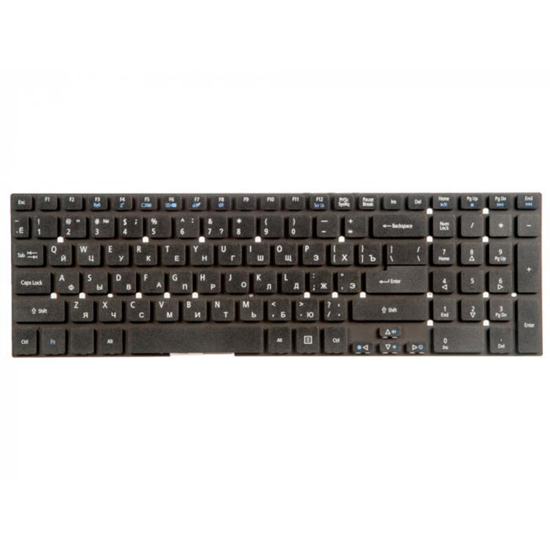 Клавиатура ZeepDeep для ноутбука Acer Aspire 5755 5830TG E1-510 черная без рамки плоский Enter