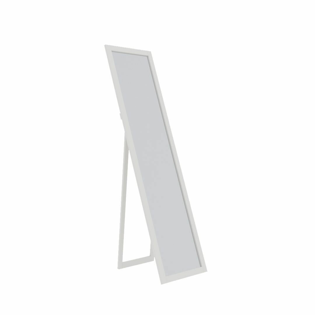 Зеркало напольное лагом, 46х174х51, белое, ГУД лакк - фотография № 4