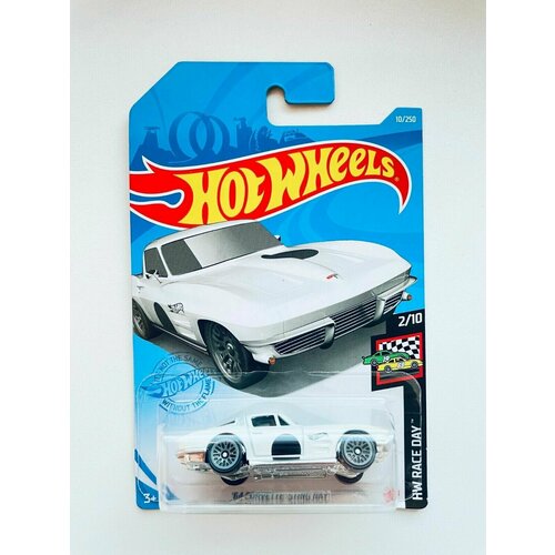 Hot Wheels 2021 64' CORVETTE STING RAY Корвет 10/250 HW Race Day 2/10 Mattel 2021 hot wheels 19 corvette zr1 convertible корвет 144 250 hw factory fresh 2 10 2020