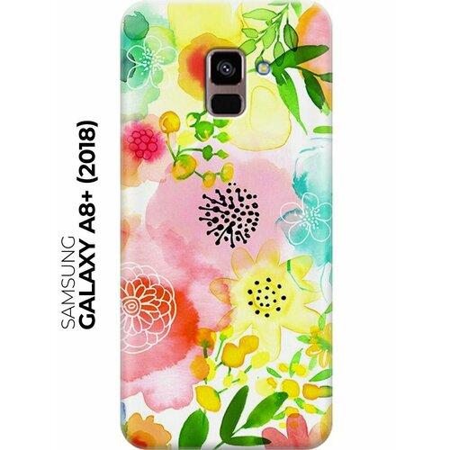 RE: PA Накладка Transparent для Samsung Galaxy A8+ (2018) с принтом Разноцветные цветочки re pa накладка transparent для samsung galaxy j8 2018 с принтом разноцветные цветочки