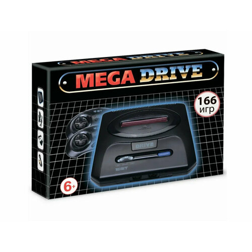 Игровая Приставка 16-bit Mega Drive Classic Drive + 166 игр