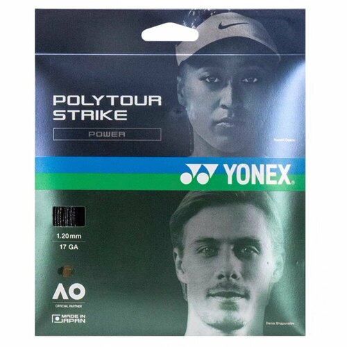 фото Струна теннисная yonex poly tour strike power black (1.2мм / 12м)