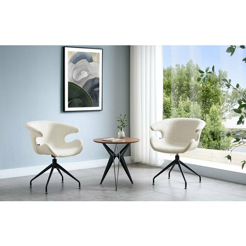 Стол журнальный Elegance (60), орех/черный