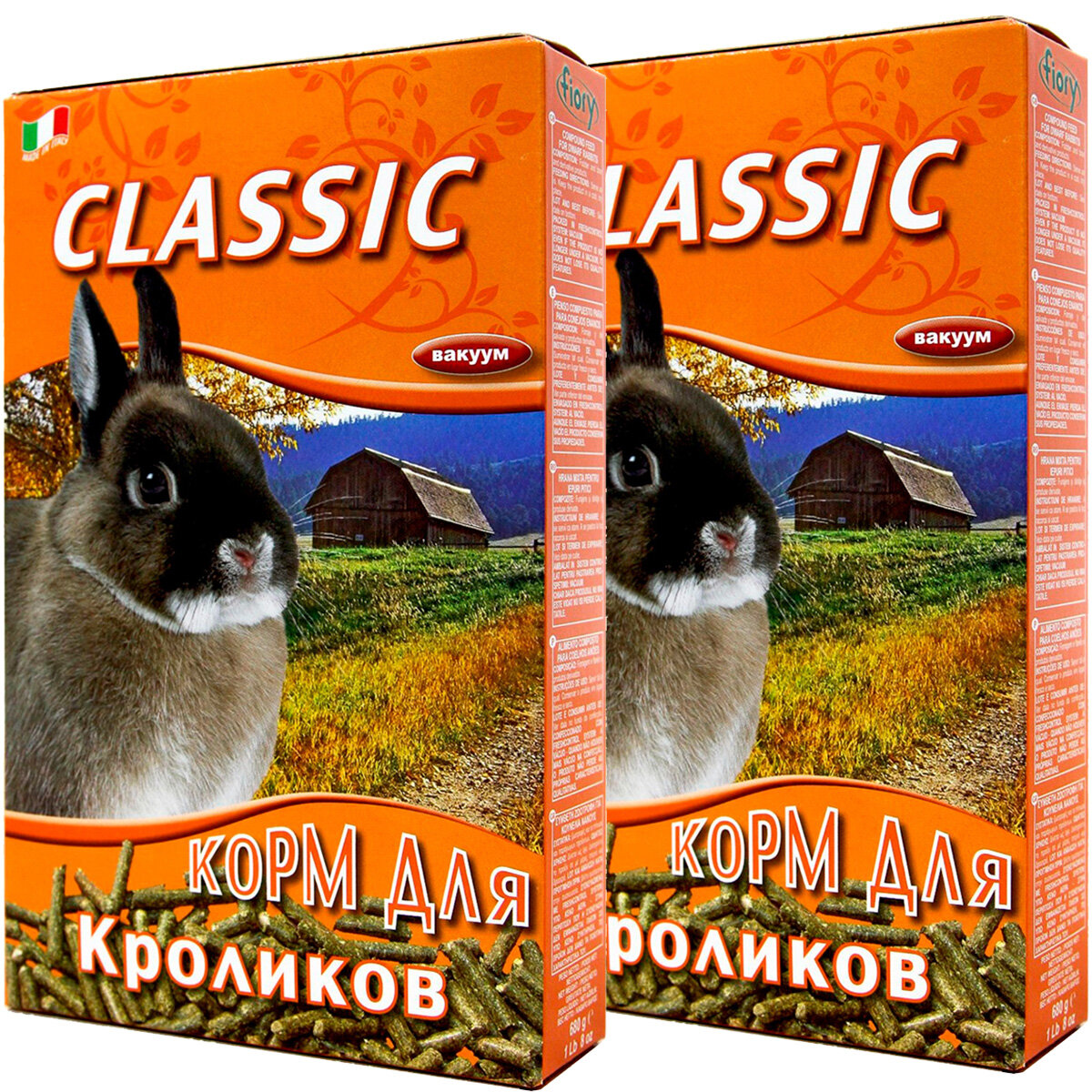 FIORY CLASSIC гранулированный корм для кроликов (680 гр х 2 шт)