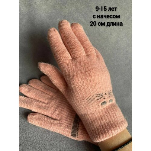 фото Перчатки kim lin, размер 9-15 лет, розовый