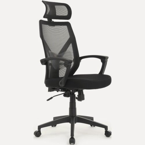 Изображение товара Кресло офисное Riva Chair RIVA DESIGN OLIVER W-203AC Чёрный пластик/Чёрная сетка 64-64-115*123