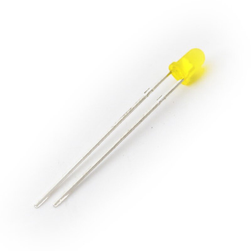 Светодиод 3мм, цв. желтый, LED