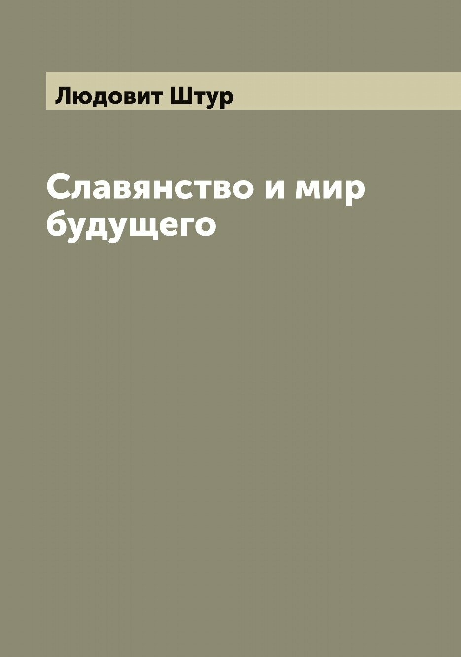 Славянство и мир будущего (Штур, Людовит) - фото №1
