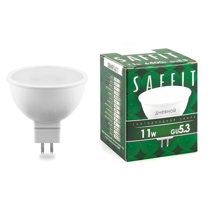 Лампа светодиодная SAFFIT, 11W 230V GU53 6400K MR16, SBMR1611