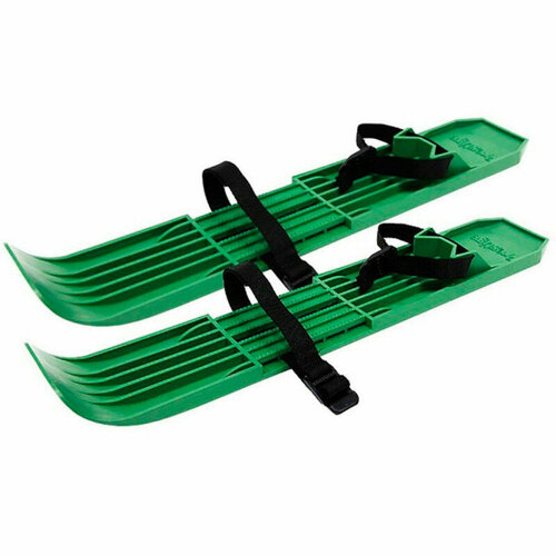 Лыжи пластиковые с креплением (универсальное / зеленый / ML01-GREEN)