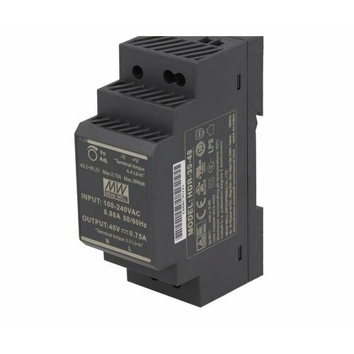 Блок питания БП MW HDR-30-48 30W 48V 0,75A на дин рейку