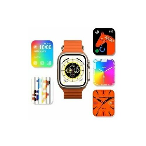 Новые Смарт Часы ULTRAMODERN 7 Series / Умные часы SMART WATCH / Множество спортивных режимов / водонепроницаемые умные часы с защитой / Черный смарт часы серебро с беспроводной зарядкой