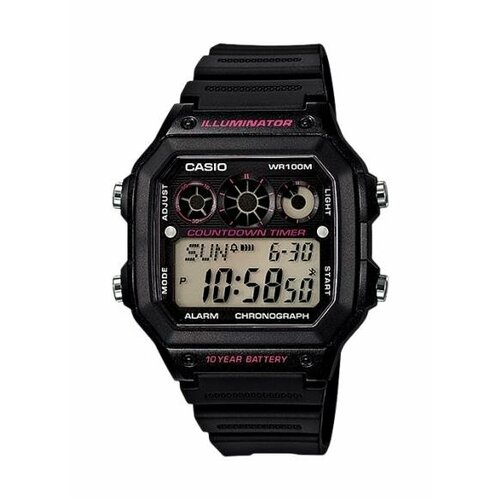 Наручные часы CASIO Collection, черный ремень для часов casio collection ae 1200wh ae 1300wh w 216h f 108wh 10365960