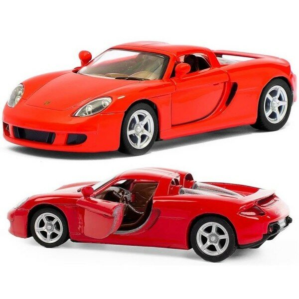 Машинка Kinsmart Porsche Carrera GT 1:36 (красная), арт. КТ5081/1