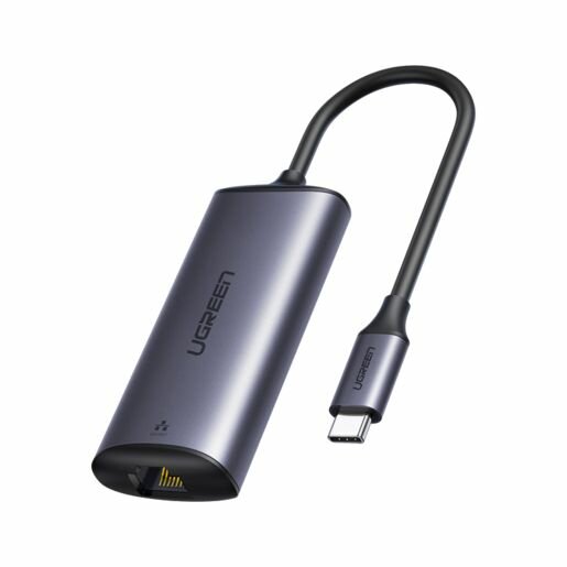 Адаптер UGREEN CM275 (70446) USB-C to RJ45 2.5G Ethernet Adapter. Цвет: серый космос.