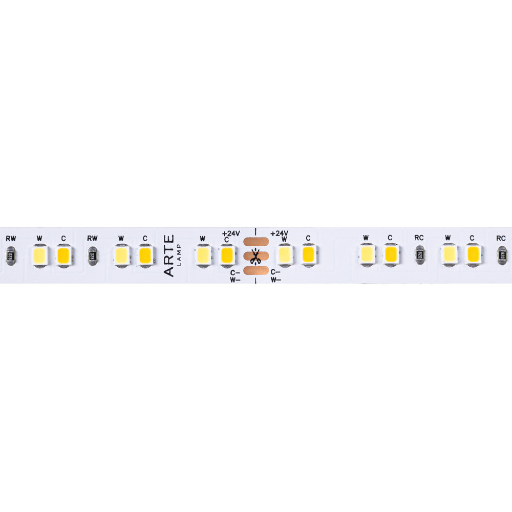 5м. Светодиодная лента белого цвета 4000К, 9,6W, 24V, IP20 Arte Lamp Tape A2412008-02-4K - фото №2