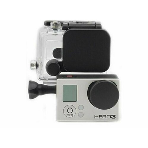 Защитные крышки на линзу и на бокс камер GoPro HERO 3 подводный серый фильтр на аквабокс gopro 3 4