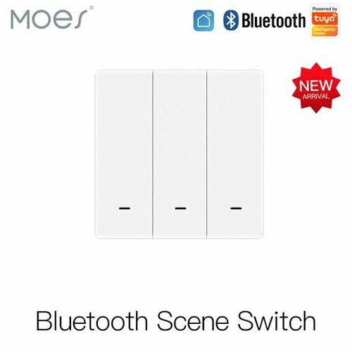 Беспроводной переключатель MOES Bluetooth 3-Gang Wireless Switch