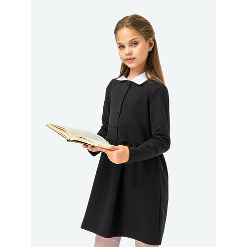 Платье для девочки школьное HappyFox HFLUNSH251 т. синий 146